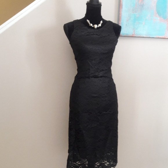 Lundstom Collection/Black/ Sleeveless/ Lace Dress - Picture 4 of 8